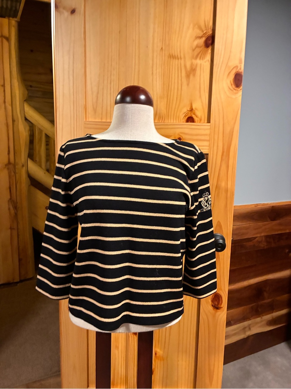St John Sport vintage 3/4 sleeve sweater SZ S